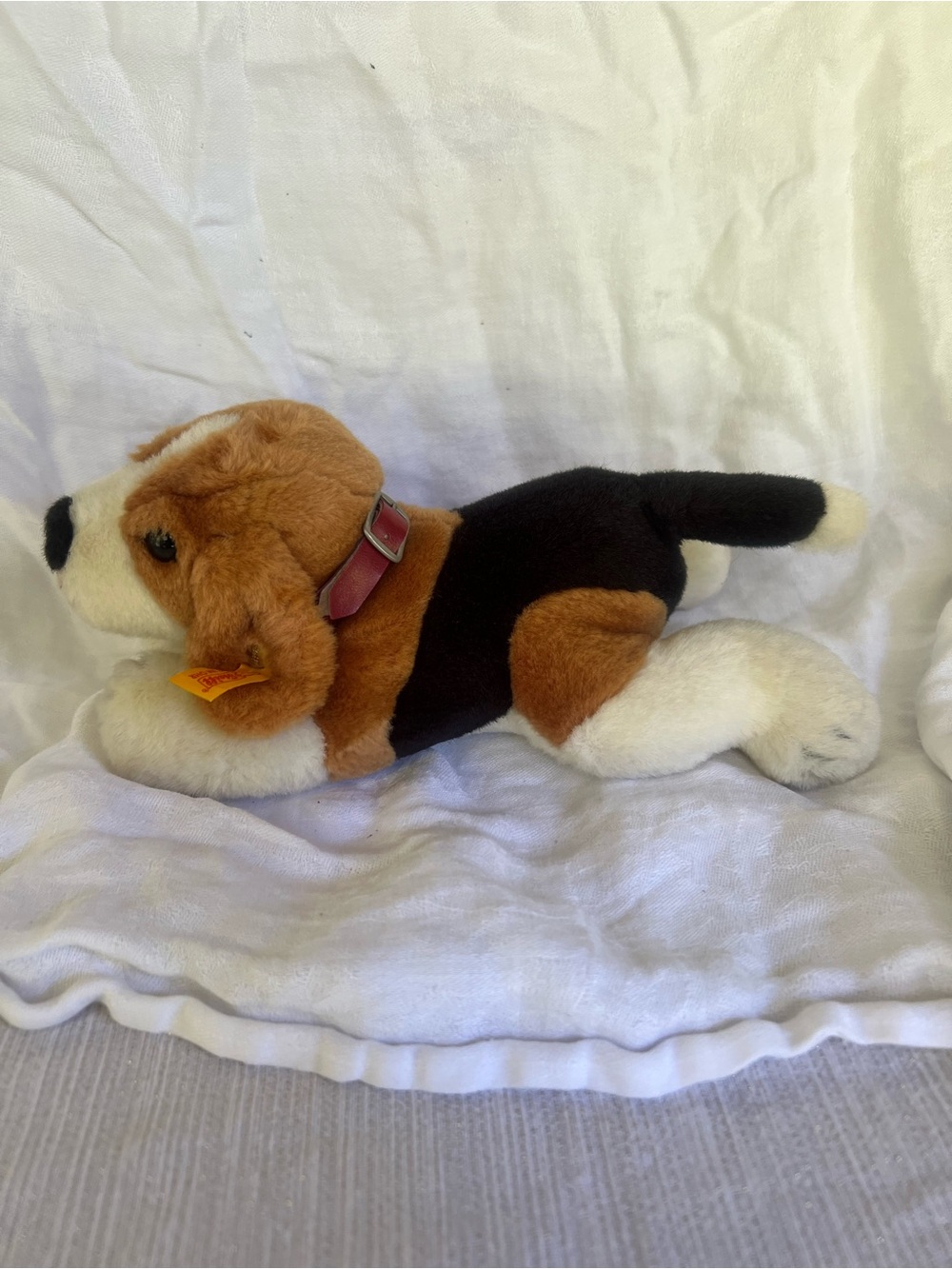 Plush Beagle Dog Toy - Brown, Black & White - Brand:
